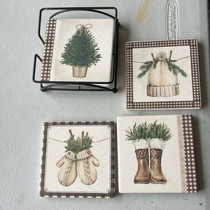 Christmas coaster set